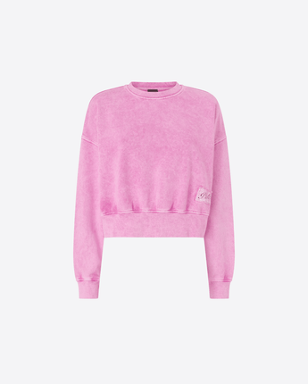 PINKO FELPA PINKO CROPPED CON ETICHETTA LOGATA