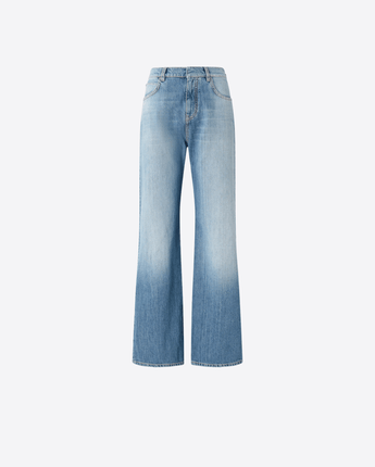 PINKO JEANS WIDE LEG PINKO CON SCOLORITURE