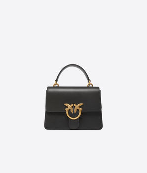 PINKO NERO / UNI MINI LOVE BAG ONE TOP HANDLE LIGHT SIMPLY
