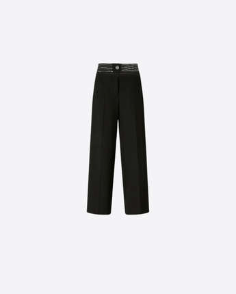 PINKO PANTALONI PANTALONI PALAZZO CON VITA GIOIELLO
