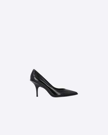 PINKO SCARPE DÉCOLLETÉ IN PELLE CON LOGO SUL TACCO