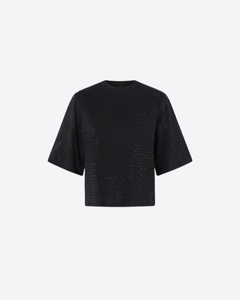 PINKO T-SHIRT T-SHIRT CON STRASS E LOGO