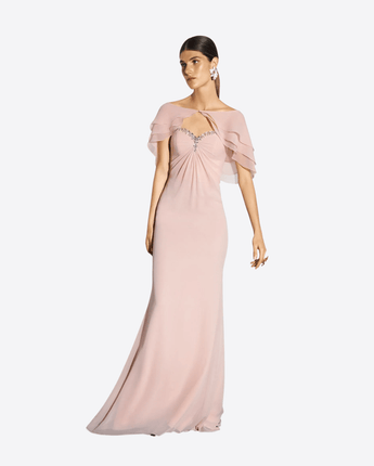 PRONOVIAS CILAN TEA ROSE CHIFFON&BEADS