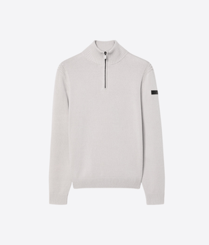 RRD MAGLIA COTTON PLAIN HALF ZIP KNIT