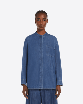 'S MAX MARA Abbigliamento e accessori CAMICIA IN DENIM DI COTONE