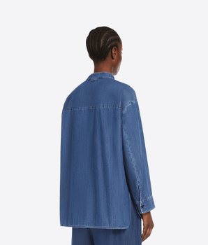 'S MAX MARA Abbigliamento e accessori CAMICIA IN DENIM DI COTONE