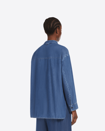 'S MAX MARA Abbigliamento e accessori CAMICIA IN DENIM DI COTONE