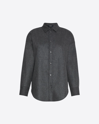 S MAX MARA CAMICIA CAMICIA IN FLANELLA DI LANA