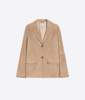 'S MAX MARA GIACCA CAMMELLO / 42 GIACCA MONOPETTO IN SUEDE