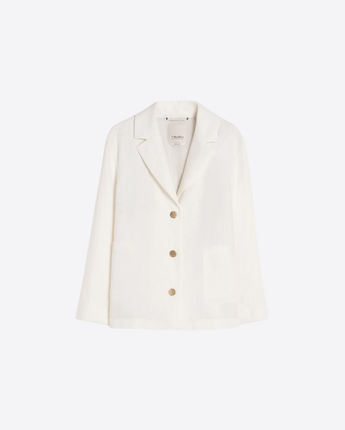 S MAX MARA GIACCA GIACCA BOXY IN TELA DI LINO