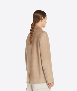 'S MAX MARA GIACCA GIACCA MONOPETTO IN SUEDE