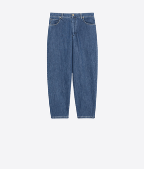 S MAX MARA JEANS CANDLE LEG IN DENIM DI COTONE