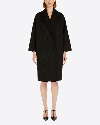 'S MAX MARA NERO CAPPOTTO DONNA EMMA NERO