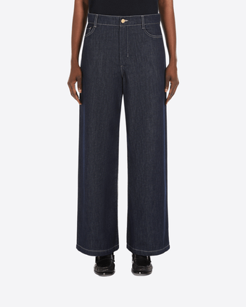 'S MAX MARA PANTALONE JEANS WIDE LEG IN DENIM