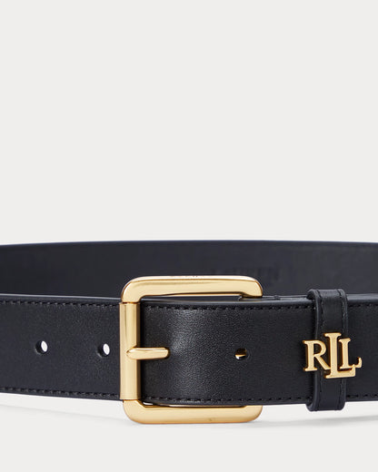 LAUREN RALPH LAUREN | CINTURA IN PELLE CON LOGO SUL PASSANTE