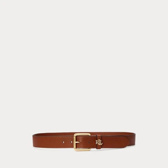 LAUREN RALPH LAUREN | CINTURA IN PELLE CON LOGO SUL PASSANTE