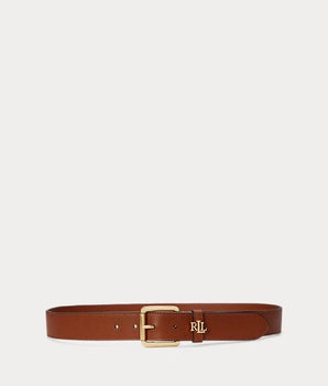 LAUREN RALPH LAUREN | CINTURA IN PELLE CON LOGO SUL PASSANTE