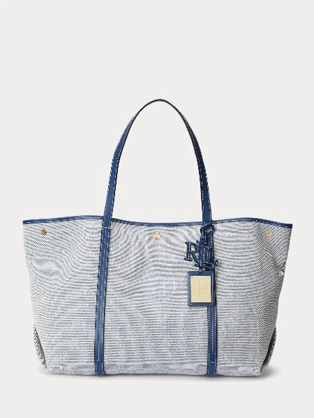 LAUREN RALPH LAUREN | TOTE EMERIE IN TELA E PELLE