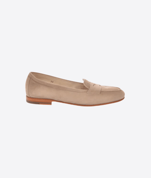 SANTONI SCARPE NATURALE / 36 MOCASSINO CARLA DA DONNA IN SUEDE BEIGE