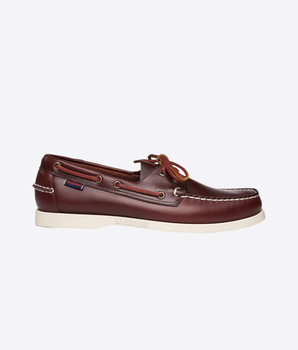 SEBAGO SCARPE MARRONE / 7 DOCKSIDES PORTLAND WAXED