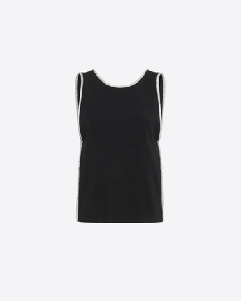 SPORTMAX TOP TOP SMANICATO IN VISCOSA