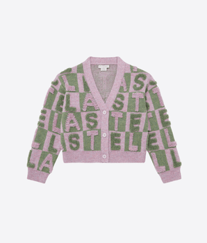 Stella McCartney Abbigliamento e accessori 12A CARDIGAN LAVORATO A MAGLIA CON LOGO