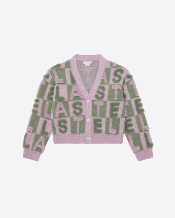 Stella McCartney Abbigliamento e accessori 12A CARDIGAN LAVORATO A MAGLIA CON LOGO