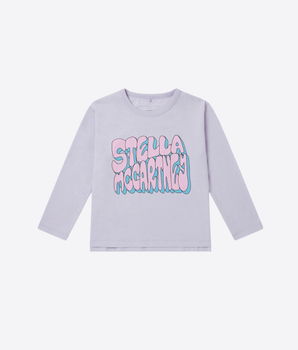 Stella McCartney Abbigliamento e accessori 8A MAGLIETTA A MANICHE LUNGHE CON GRAFICA STELLA