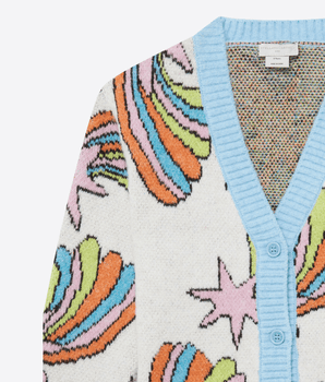 Stella McCartney Abbigliamento e accessori CARDIGAN IN MAGLIA CON STELLE CADENTI