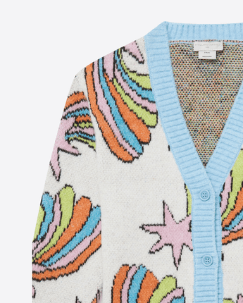 Stella McCartney Abbigliamento e accessori CARDIGAN IN MAGLIA CON STELLE CADENTI