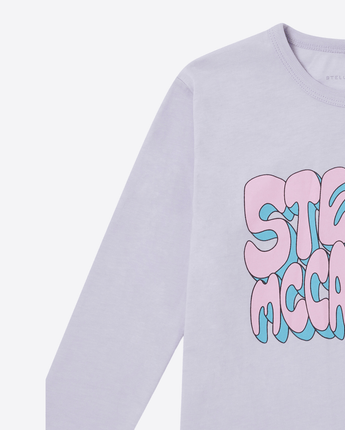 Stella McCartney Abbigliamento e accessori MAGLIETTA A MANICHE LUNGHE CON GRAFICA STELLA