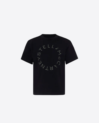 Stella McCartney Abbigliamento e accessori NERO / 8A T-SHIRT CON LOGO VERDE
