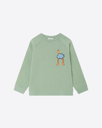 Stella McCartney Abbigliamento e accessori VERDE / 3A FELPA GIROCOLLO GRAFICA AMICI DELLA TERRA