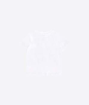 Stella McCartney BIANCO T-shirt bianca per neonati con sole