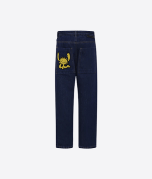 Stella McCartney BLU Jeans blu per bambino con terra e sole