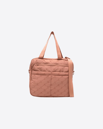 STELLA McCARTNEY BORSA ROSA PESCA / UNI BORSA FASCIATOIO CON LOGO ALL OVER