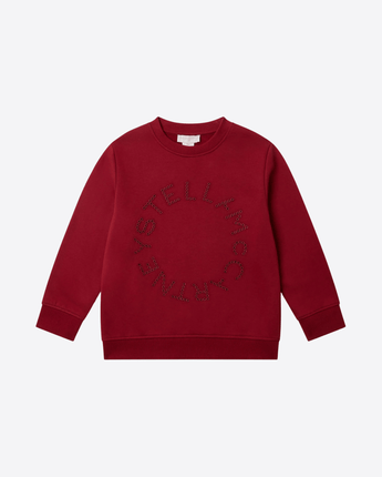 STELLA McCARTNEY FELPA FELPA CON SCRITTA STELLA GRANATA