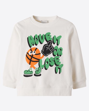 Stella McCartney FELPA FELPA IN JERSEY DI COTONE CON STAMPA STELLA McCARTNEY