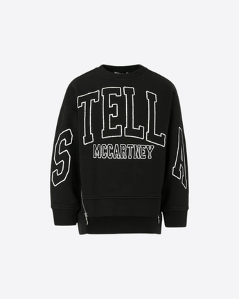 Stella McCartney FELPA NERO / 8A FELPA CON LOGO