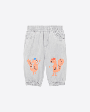 Stella McCartney JEANS GREY / 9M BABY JEANS CON STAMPA