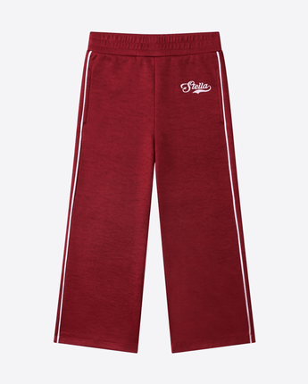 STELLA McCARTNEY PANTALONE PANTALONI SPORTIVI IN JERSEY CON SCRITTA STELLA GRANATA
