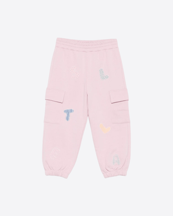 Stella McCartney PANTALONI ROSA / 3A PANTALONE SPORTIVO CON COULISSE E LOGO
