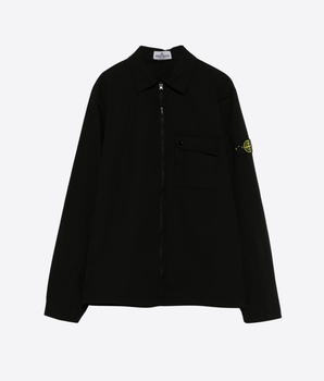 STONE ISLAND Abbigliamento e accessori NERO / 10A Camicia con applicazione Compass