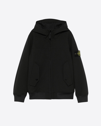 STONE ISLAND Abbigliamento e accessori NERO / 8A GIUBBINO CON CAPPUCCIO