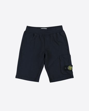 STONE ISLAND Abbigliamento e accessori NERO / 8A Shorts con applicazione Compass