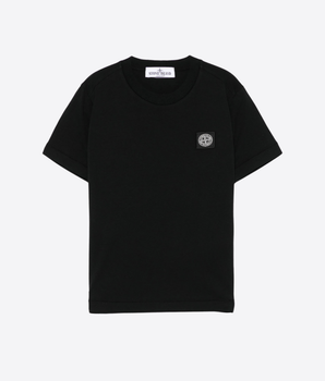 STONE ISLAND Abbigliamento e accessori NERO / 8A T-SHIRT CON APPLICAZIONE