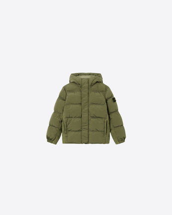 STONE ISLAND GIACCA VERDE / 8A PARKA IMBOTTITO IN PIUMA