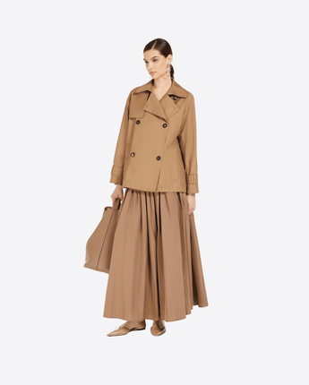 THE CUBE Abbigliamento e accessori TRENCH CORTO IN TWILL ANTIGOCCIA