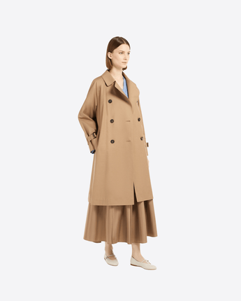 THE CUBE Abbigliamento e accessori TRENCH MIDI IN TWILL ANTIGOCCIA