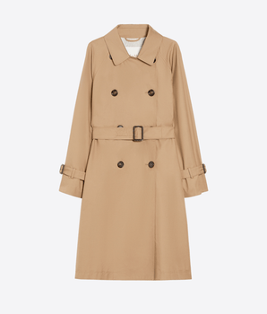 THE CUBE Abbigliamento e accessori TRENCH MIDI IN TWILL ANTIGOCCIA